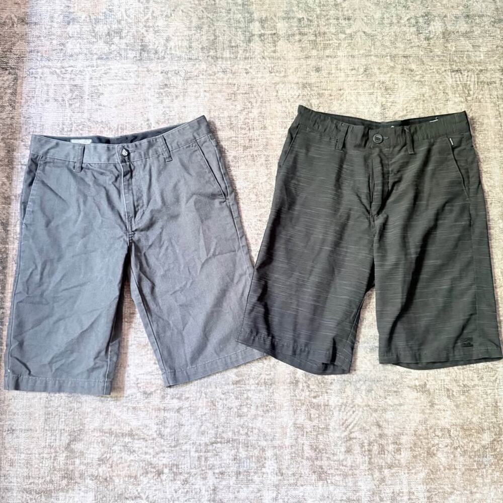 Sz 29 Men Lot of 2 Shorts (Volcom Chino & Billabong Hybrid Shorts)